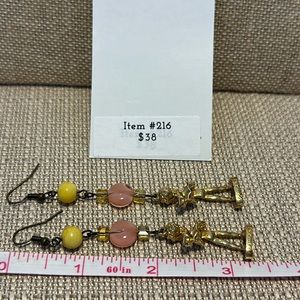 Unique Vintage Beaded Earrings #216 Handmade by Violette Grace